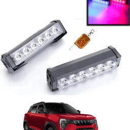 6LED/12V Police Light With Remote Red/Blue Colour For Car-324 Fog Lamp Car LED for Mahindra (12 V, 55 W)-image-9