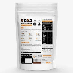 as-it-is nutrition ATOM Whey Protein Double Rich Chocolate 1kg+ AS-IT-IS Creatine 100g Whey Protein image 4