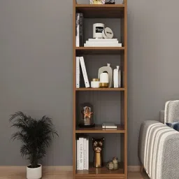5 Layered Engineered Wood Open Book Shelf-10
