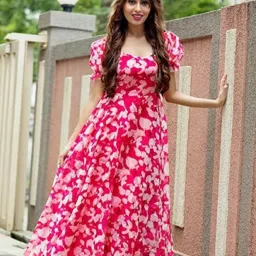 Printed Georgette Stitched Anarkali Gown-image-48