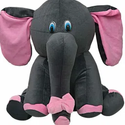 Baby soft toys hati 33 cm grey white colur - 33 mm-39