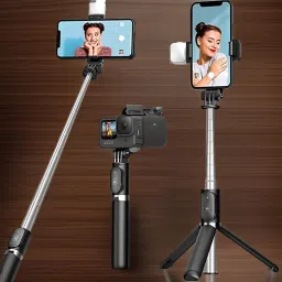 Clairbell LG7_R1S Bluetooth Selfie Sticks with Remote and Selfie Light Single Gimbal for Mobile-19