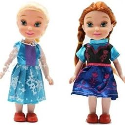 2 Cute Pretty Sisters Dolls with Beautiful Hairs and Movable for Girls-image-80