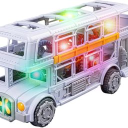 funblast Double Decker Bus Toy - Gear Retro Bus With-picture-39