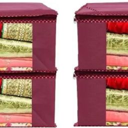 PRAHAN INTERNATIONAL Soiled Garment Bag , Apparel Storage, Appliance Covers Amit565 for Sarees Cloths Polyester Laundry Bag-19