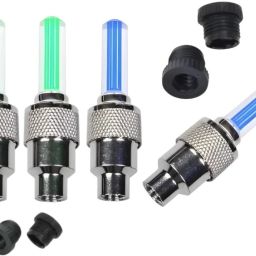 Premium Wheel Valve Cap Cycle Tyre Light LED Wheel Reflectors (Pack of 2) LED Wheel Reflectors-image-49