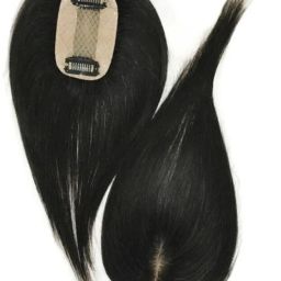 20Inch Seamless 4x2 100% Silk Base Natural Black Human Topper for Thin Area Hair Extension-image-5