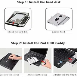 TERABYTE 2.5''Internal HDD 9.5MM SATA Second Caddy CD/DVD-ROM to Expanded Data Storage 2.5 inch 9.5MM Internal Hard Drive Enclosure/HDD CADDY image 2