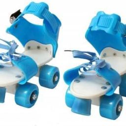 Adjustable Quad Shoe Roller Skates for Boys and Girls, Quad Roller Skates - Size 4-6 UK-image-32