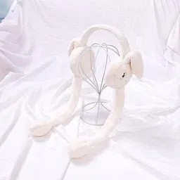 Rabbit Bunny Design Soft Foldable Ear Moving Earmuff for Girls & Boys Ear Muff-image-11