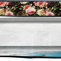 JMT Printer Cover For HP Deskjet 3755 All in One Printer (Black Rose Print) Printer Cover-image-79