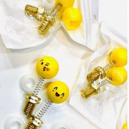 Pack of 2 Bike Mirror Nut with Spring action coil (MULTI DESIGN) Mirror Adapter Bike Fork Spring Kit-image-26
