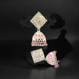 Golden Floral Long Earrings for Women & Girls | Lightweight Korean Style Dangle Alloy Drops & Danglers, Earring Set-image-80