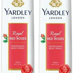 Red Roses Deodorant Spray (Pack of 2) Body Mist-For Women-image-29
