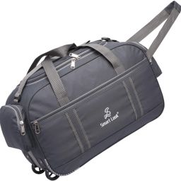 55 L Strolley Duffel Bag - Style-Look Cabin Size Luggage Duffle Strolley Bag Multicolor - Large Capacity - Grey - Regular Capacity-image-25