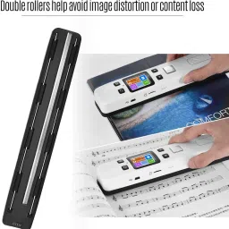 microware Scanner Wifi 1050DPI High Speed Portable Wand Document & Images Scanner A4 Size Corded & Cordless Portable Scanner image 2