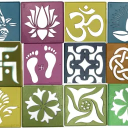 Rangoli Stencils,Kolam Stencils,Diwali Decoration Items,Rangoli Making Tool-image-23
