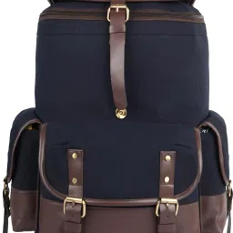 ® Backpack Canvas Blue Casual with Laptop Compartment Waterproof Backpack-image-27