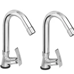 Swan Neck Pack Of 2 Passion Swan Neck Chrome Silver Plated Spout Faucet-image-46