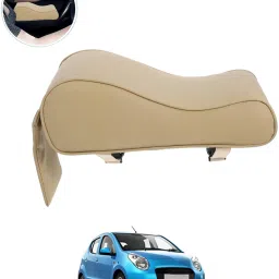 Universal Beige Arm Pain Releif Armrest/Handrest With Phone Holder For Car-24 Car Armrest Cover-image-81