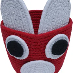 Jute, Cotton Cute Micky Jute Basket Storage Basket-picture-43