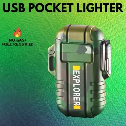 Explorer USB Cigaratte Lighter, Windproof Flameless ARC Rechargeable LighterJ2 Explorer USB Cigaratte Lighter, Windproof Flameless ARC Rechargeable LighterJ2 Pocket Lighter-21