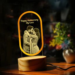 Anniversary LED Photo Frame Birthday Gift For Wife & Husband Wedding Photo Night Table Lamp-27