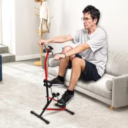 Pedal Exerciser Dual Hand Rockers Adjustable Resistance Non Slip Mini Pedal Exerciser Cycle-image-64