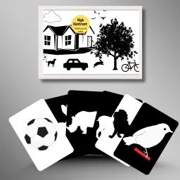 Baby Flashcard Set: Black and White High Contrast Patterns-35