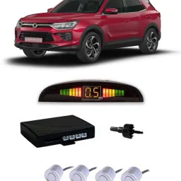 JB499 Silver Car Reverse Parking Sensor with LED Display 4 Sensor J499 Parking Sensor-image-36