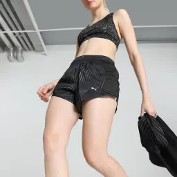 Self Design Women Black Running Shorts-28