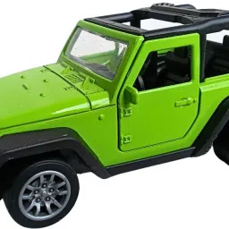 Premium Diecast Metal Thar Jeep Model Car – Pull Back, Open Doors, Green-picture-19
