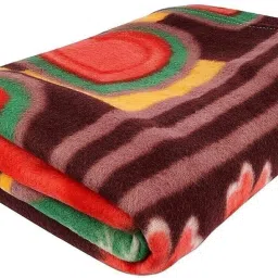 Floral Single Fleece Blanket for Heavy Winter-26