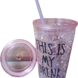 Sparkling plastic Frosty Sipper (500ml) keeps the beverage chilled-17