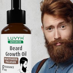 LUVYH Advanced Fragrance-Free Beard Growth Oil with Reactivated Follicles - 30 ml-16