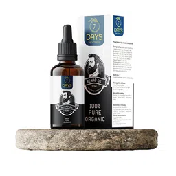 7 DAYS Men Pure Organic Beard Oil with Tea Tree & Jojoba Oil - 30ml-40