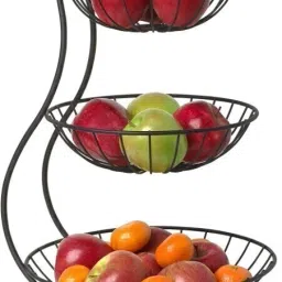 3 Tier Fruit & Vegetable Basket Iron Fruit & Vegetable Basket-image-81
