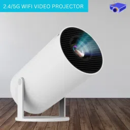 Guggu Mini HD Projector for Home 4KSupport With Built-in App Netflix/Prime/YouTubeJ99 (4500 lm / 1 Speaker / Wireless / Remote Controller) Portable Projector-picture-1
