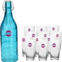 Serving Lemon Set Of Bottle And 12 Glass, 1 Ltr-X70 Jug Bottle Glass Set-image-40