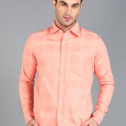 ZNX Clothing Premium Slim Fit Checked Cotton Formal Shirt-image-93