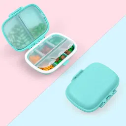 1 Pill Box with 8 Compartments, Portable Travel Pill Box for Medication Pill Box-image-83