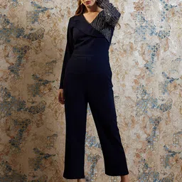 Athena Blue Embellished Basic Jumpsuit-picture-23