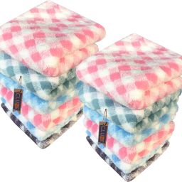 CLUZE Microfiber Face Towel/Handkerchief for Kids/Women Super Soft Hanky ["Multicolor"] Handkerchief-7