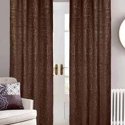 Saral Home Brown 2 Pieces Geometric Printed Long Door Blackout Curtains-image-66