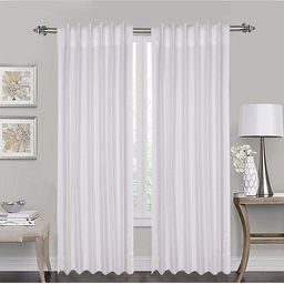 Lushomes White Set of 2 Pure Slub Cotton Door Curtain-18