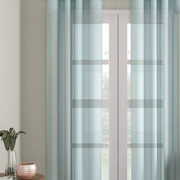 Aura Blue Room Darkening Door Curtain-image-27