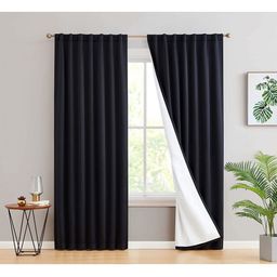 BFAM Grey & White Sheer Long Door Curtain-image-93