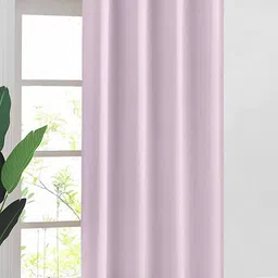 URBAN SPACE Lavender Solid Black Out Door Curtain-image-25