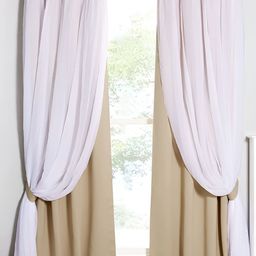 BFAM Beige & White Black Out Long Door Curtain-image-37