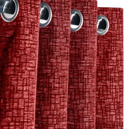 Saral Home Beige Geometric Printed Black Out Door Curtain-7